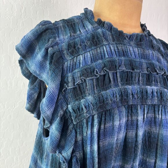 Free People Not Your Average Girl Plaid Top - Picture 8 of 8